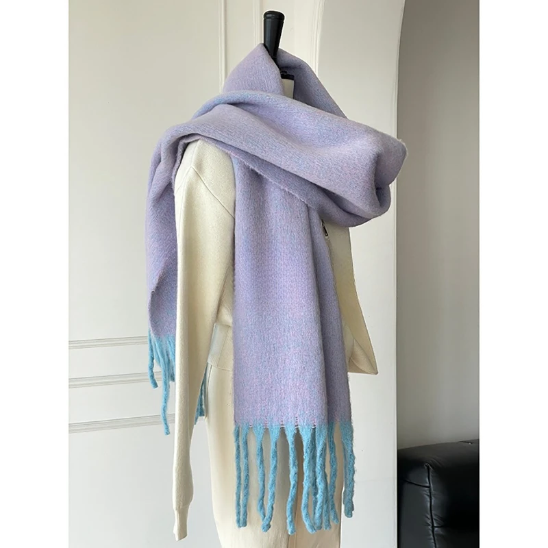 Cashmere Scarf - New Fashion Mohair Scarf Women Men