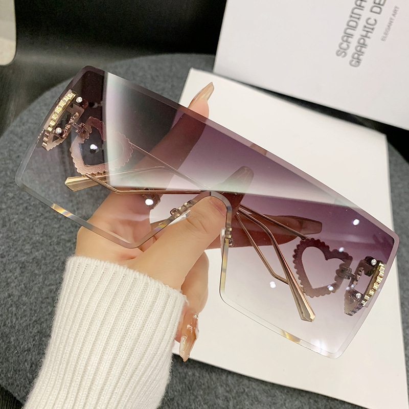 New One-Piece Fashion Heart-Sh - đánh giá và giá Sunglasses Uv400