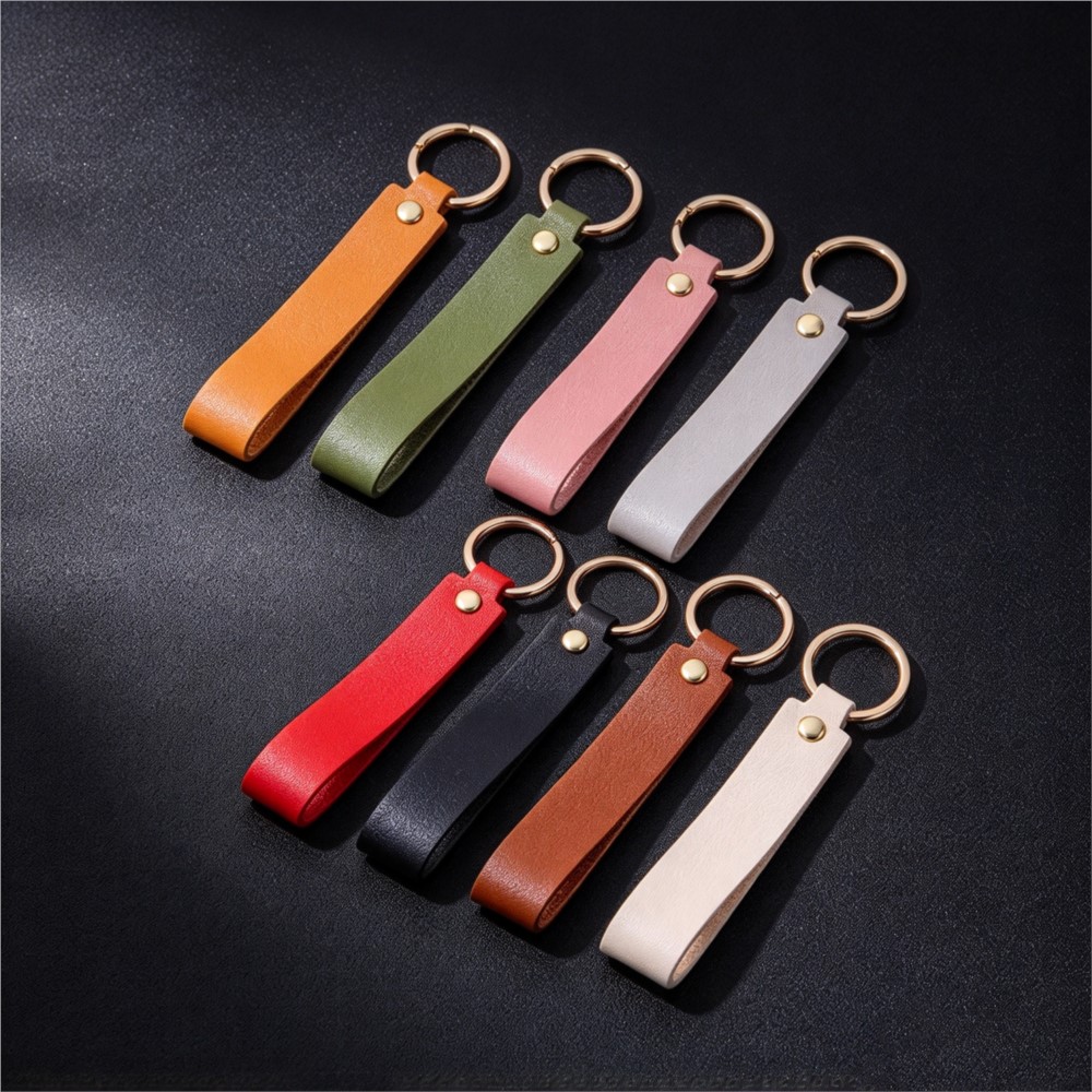 1/5pcs PU Leather Keychain Gif - đánh giá và giá Leather Wallet Men