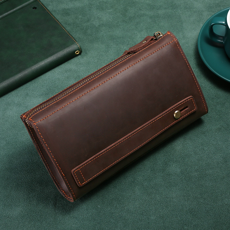 Men's Clutches Long Handbag Bu - đánh giá và giá Leather Wallet Men