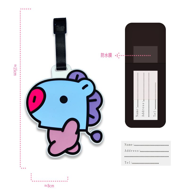 BT21 Cartoon Cute Keychain Kaw - đánh giá và giá Travel Luggage Set