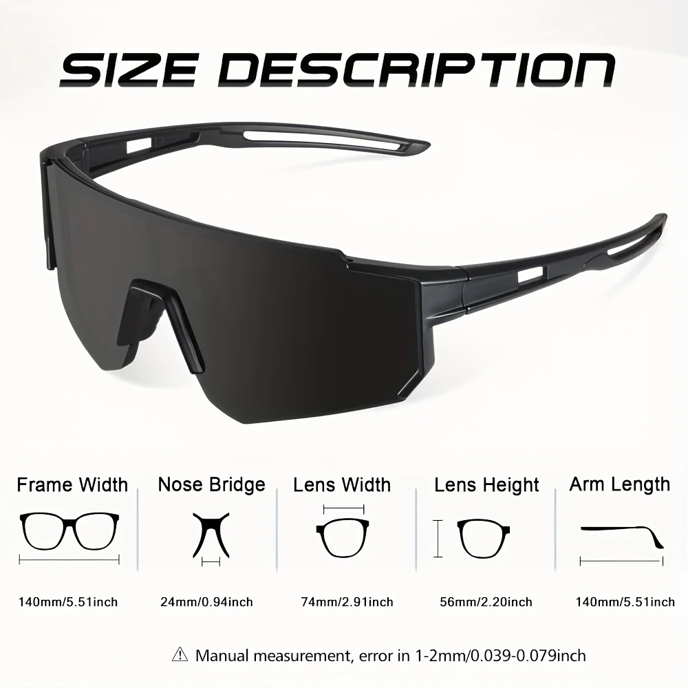 1/3PCS Oversize Outdoor Cyclin - đánh giá và giá Sunglasses Uv400