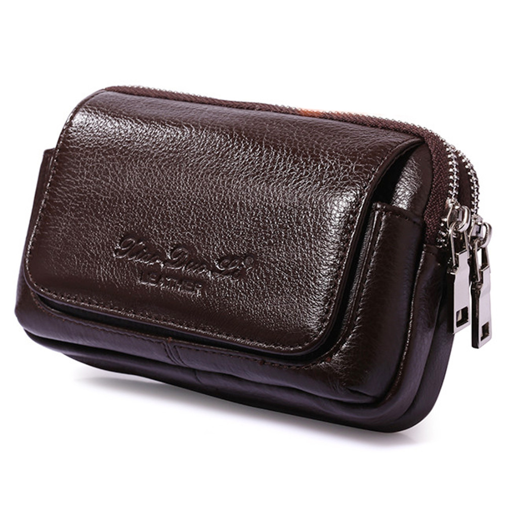 Men Genuine Leather Waist Fann - đánh giá và giá Leather Wallet Men