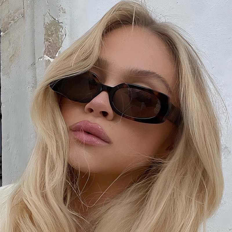 1pcs Light Luxury Rectangle Su - đánh giá và giá Designer Sunglasses