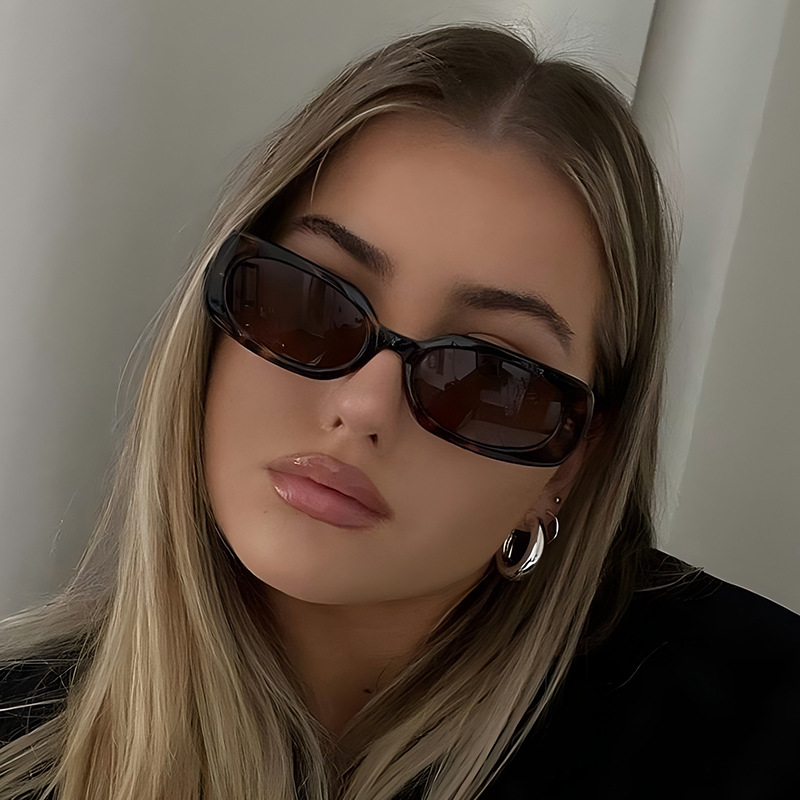 1pcs Light Luxury Rectangle Su - đánh giá và giá Designer Sunglasses