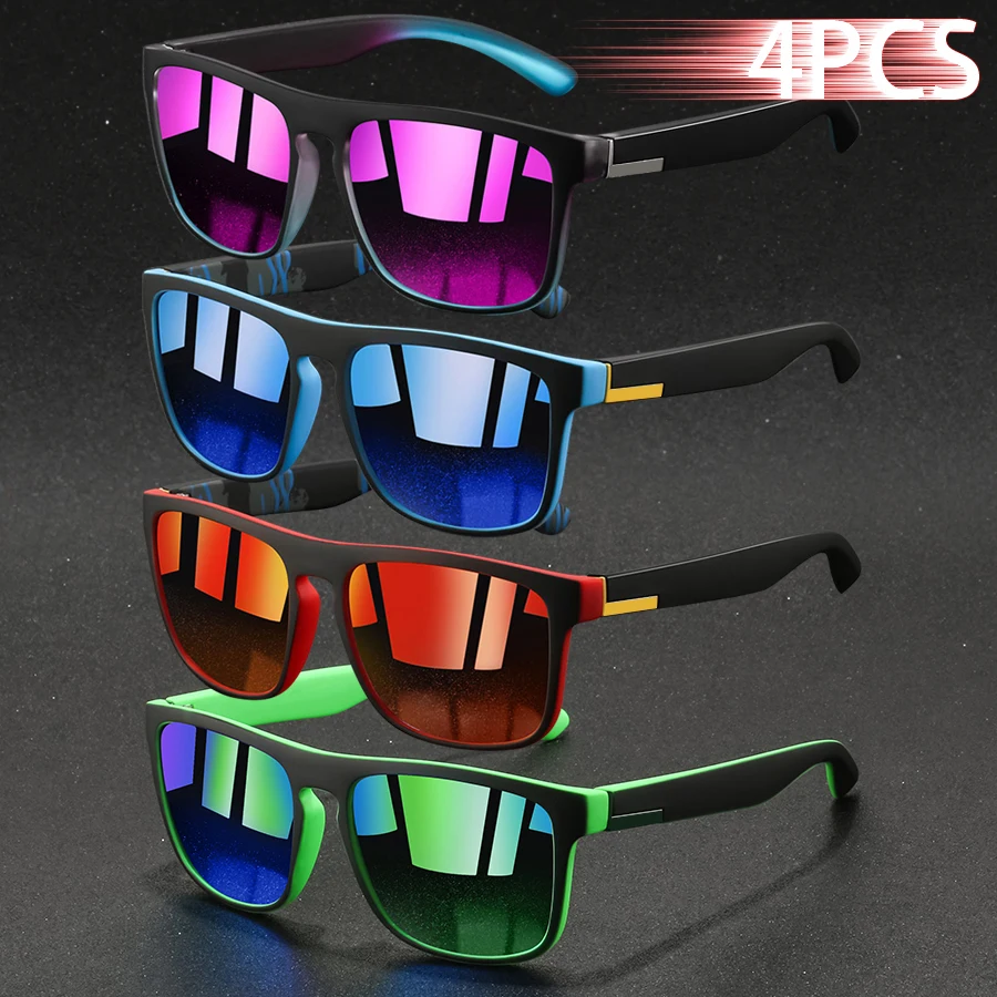 1/4PCS Fashion Vintage Square  - đánh giá và giá Designer Sunglasses