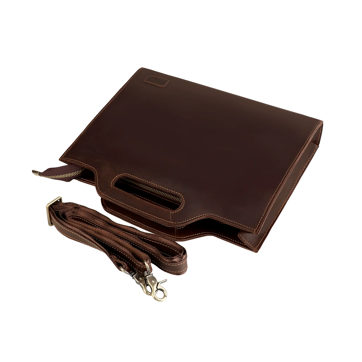 Men's laptop bag, men's should - đánh giá và giá Leather Briefcase